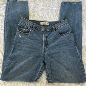 Abercrombie & Fitch Blue Straight Leg Jeans